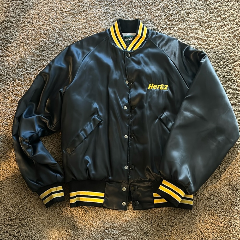 Dunbrooke Vtg bomber jacket Hertz logo